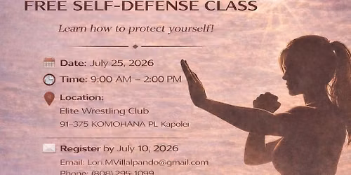 Free Women\u2019s Self-Defense Class