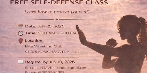 Free Women\u2019s Self-Defense Class