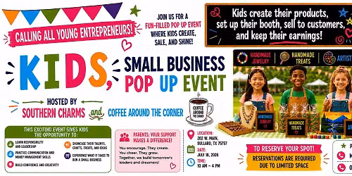 Kids Small Business Pop Up Event