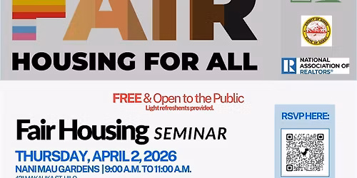 Hawai'i Island REALTORS\u00ae Fair Housing Seminar