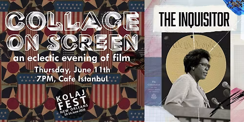 Collage on Screen at Kolaj Fest New Orleans 2026
