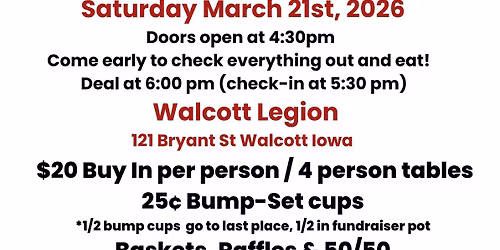 Davenport Youth Trap - Euchre Fundraiser for State Trap