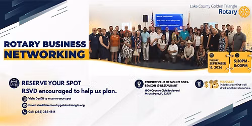Rotary Business Networking and Guests