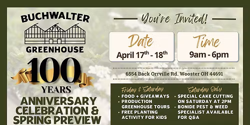 100th Anniversary Celebration & Spring Preview