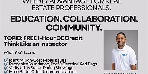 Complimentary 1 Hour CE Class: Think Like an Inspector