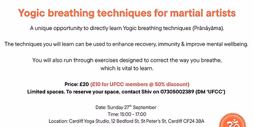 Yogic breathing techniques for Martial Artists (BJJ, Muay Thai, Boxing etc)