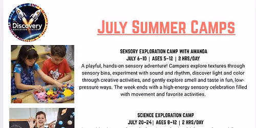 July & August Summer Camps