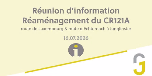 R\u00e9union d'information \u2013 R\u00e9am\u00e9nagement du CR121A