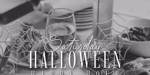 HALLOWEEN HAPPY HOUR: Small Plates + Signature Cocktails \ud83d\udd77\ufe0f\ud83c\udf78