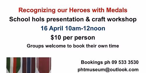 Recognizing our heroes with Medals. Family craft workshop. 