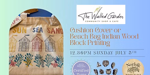 Sea Wood Block Printing at The Walled Garden