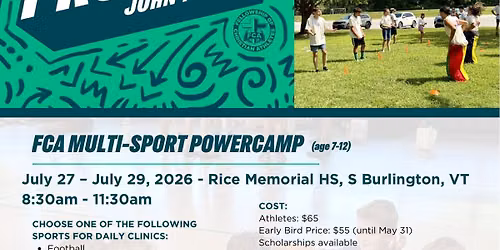 FCA Chittenden County Power Camp