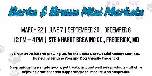 Barks and Brews Mini Markets at Steinhardt Brewery