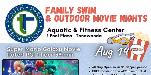 Family Swim and Outdoor Movie Night
