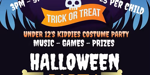 Kids halloween fancy dress party with games and prizes