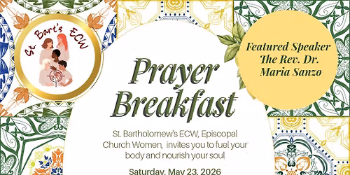 2026 Annual Prayer Breakfast hosted by The ECW of St. Bartholomew's Church