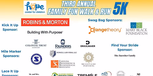 Hope Center for Children\u2019s Family Fun 5k