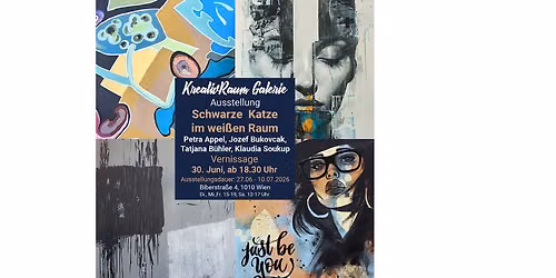 "Schwarze Katze im wei\u00dfen Raum"