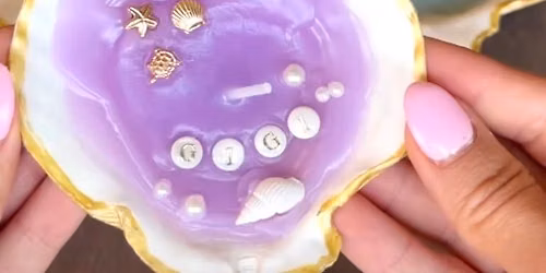 Seashell Candles Crafting with Katelyn Dorety at Markeim Haddonfield