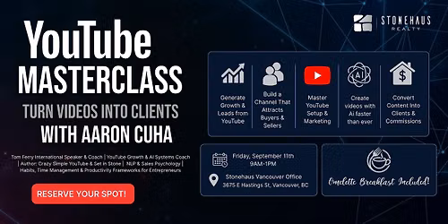 YouTube Masterclass: Turn Videos into Clients with Aaron Cuha