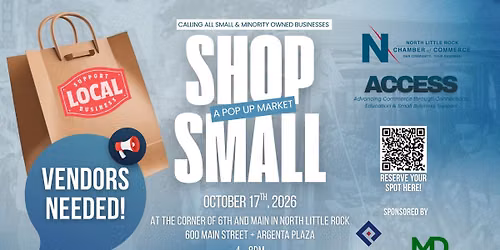 Shop Small: A Pop-Up Market October 17!