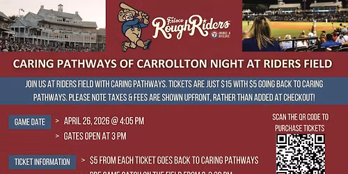 Caring Pathways of Carrollton Night at Riders Field