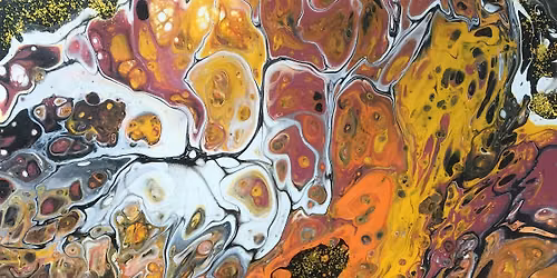 Wine Tasting and Acrylic Pouring Class: Experiment with Colours