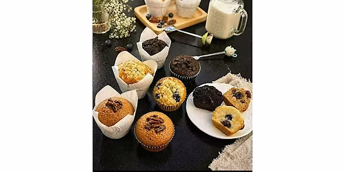 Gourmet Muffins Trio: Blueberry, Caramel Pecans, Double Chocolate