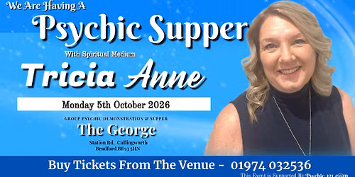 Cullingworth Psychic supper with Tricia Anne