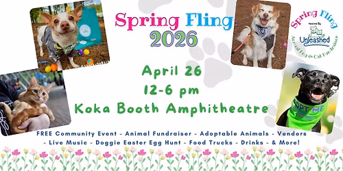 Unleashed's Spring Fling Dog & Cat Fundraiser 2026