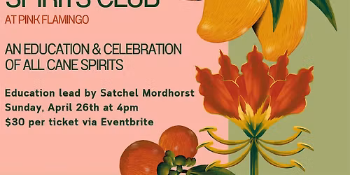 Sugarcane Spirits Club: 2nd Session