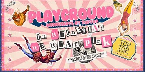 PLAYGROUND WEDNESDAYS\u2026 \ud83d\udc96 "oN WeDnEsDaYs wE wEaR pINk" at TupTup!