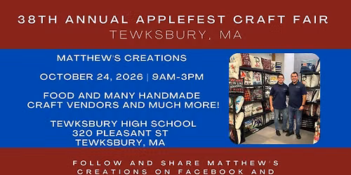 Tewksbury High School Applefest Craft Fair - Tewksbury, MA