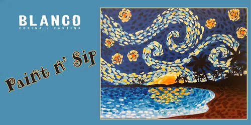 "Starry Sunset"  - Paint and Sip - San Diego