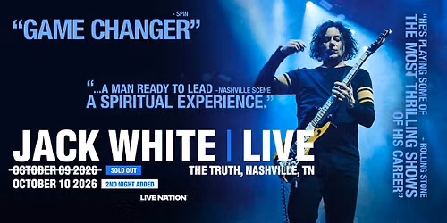 JACK WHITE LIVE 2026