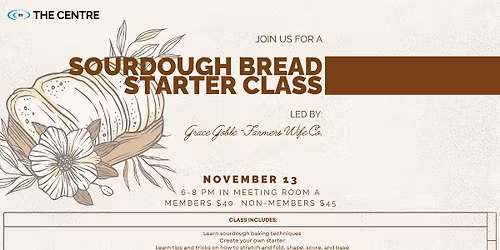 Sourdough Bread Starter Class