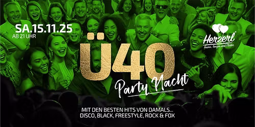 \u00dc40 Partynacht | Sa. 15.11. | Herzerl