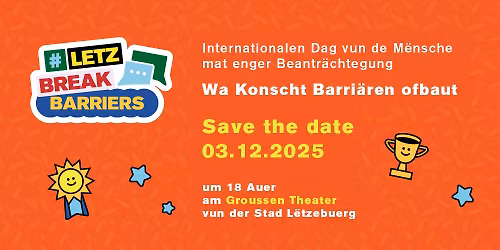 3.12.2025 Wa Konscht Barri\u00e4ren ofbaut #Letzbreakbarriers