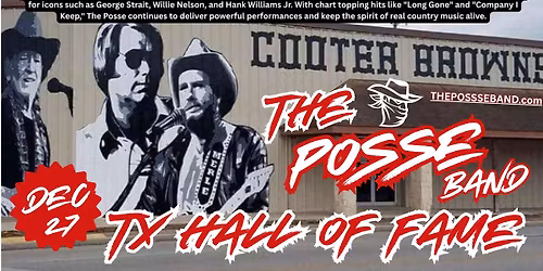 The POSSE - TX HALL OF FAME BAND @ COOTER BROWN'S, TX