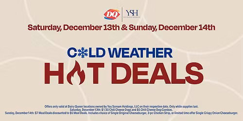 ! C\u2744\ufe0fLD WEATHER, H\ud83d\udd25T DEALS! 