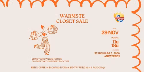 De Warmste Closet Sale