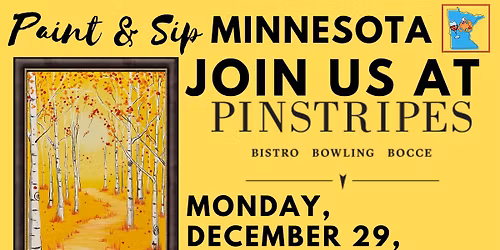 December 29 Paint & Sip at Pinstripes