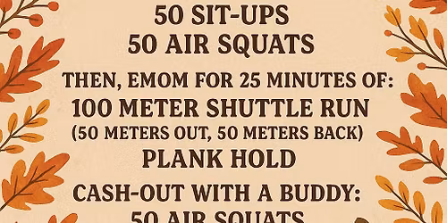 Thanksgiving Partner Workout & Nursing Home Visit