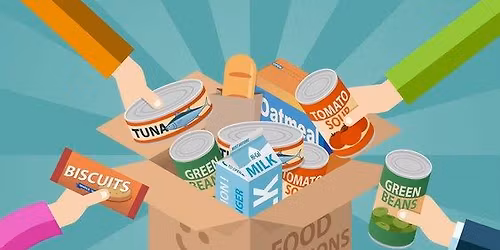 Veteran's Day Food Drive in Front of Bentz's Office