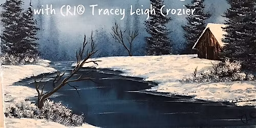 Bob Ross\u00ae Style Wet-on-Wet Oil Painting with CRI\u00ae Tracey Leigh Crozier