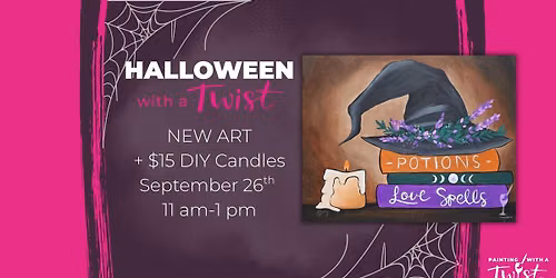 Halloween with a Twist: The Witch\u2019s Study Paint Party!