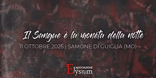 Il Sangue è la moneta della notte