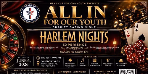 ALL IN FOR OUR YOUTH Charity Casino Night