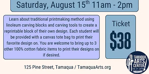 Linocut Block Printing