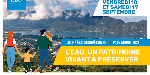 Journ\u00e9es Europ\u00e9ennes du Patrimoine : L'eau, un patrimoine \u00e0 pr\u00e9server ! !